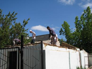 Volunteers did general cleanup of the mosque and its yard along with some necessary minor repairs of the building Gvardeyskoye Town Mosque Titivated For Summer