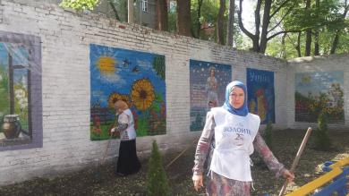 плодотворное сотрудничество на субботнике в Харьковском госпитале