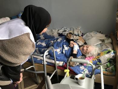 визит ЖО «Марьям» в хоспис в Скибине