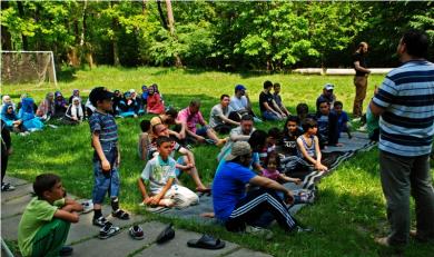 A short spiritual reminder took place after the luncheon and the joint prayer Quests, Sports And Picnic